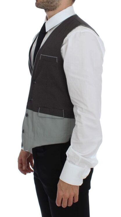 Dolce & Gabbana - Elegant Gray Cotton Dress Vest