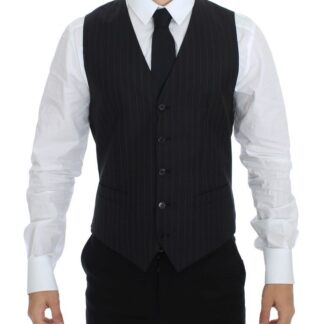 Dolce & Gabbana - Elegant Black Cotton Blend Dress Vest