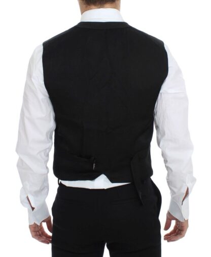 Dolce & Gabbana - Elegant Black Cotton Blend Dress Vest