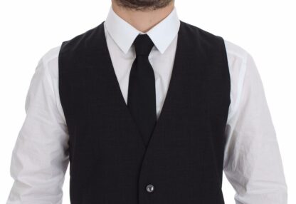 Dolce & Gabbana - Sleek Gray Wool Dress Vest