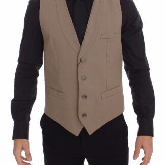 Dolce & Gabbana - Sleek Gray Wool Dress Vest