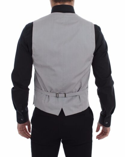 Dolce & Gabbana - Elegant Gray Slim Fit Dress Vest