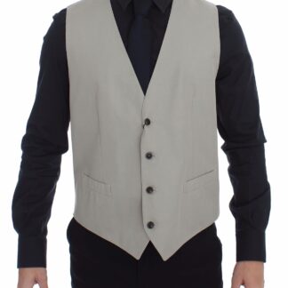 Dolce & Gabbana - Elegant Black Silk Dress Vest