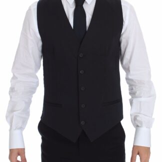 Dolce & Gabbana - Classic Gray Wool Blend Dress Vest