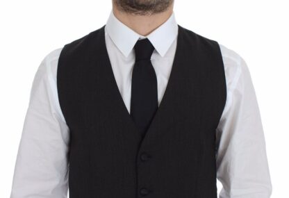 Dolce & Gabbana - Classic Gray Wool Blend Dress Vest