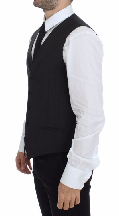 Dolce & Gabbana - Classic Gray Wool Blend Dress Vest