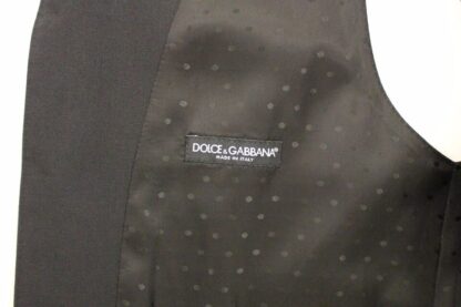 Dolce & Gabbana - Elegant Black Wool Silk Dress Vest