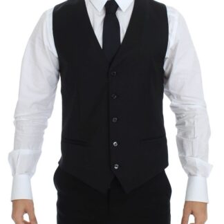 Dolce & Gabbana - Classic Gray Wool Blend Dress Vest