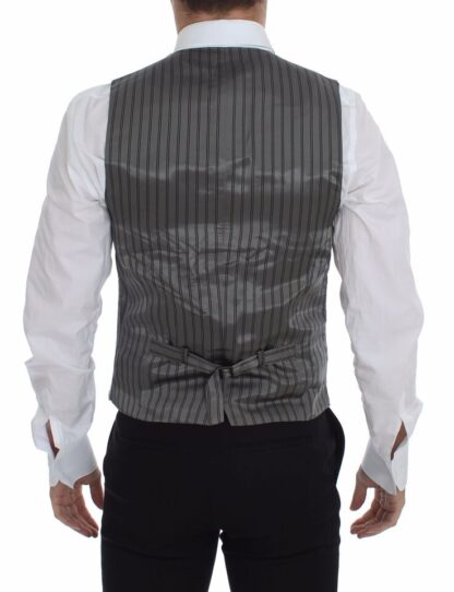 Dolce & Gabbana - Elegant Gray Cotton Stretch Dress Vest