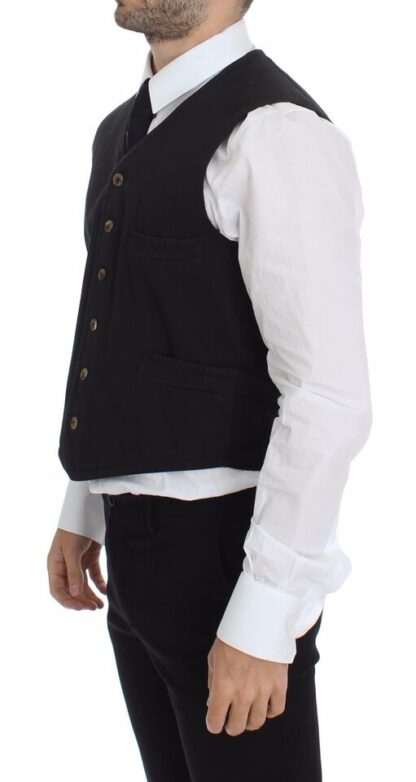 Dolce & Gabbana - Elegant Black Dress Vest