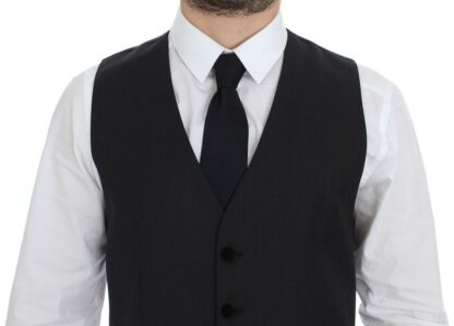 Dolce & Gabbana - Elegant Gray Wool Dress Vest