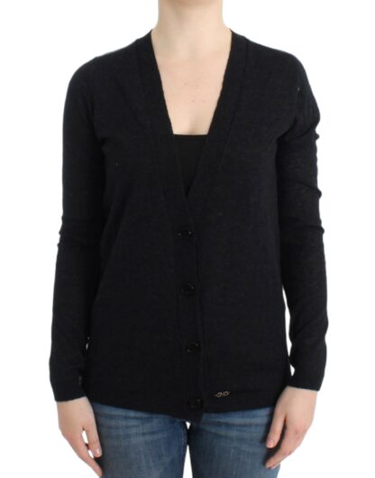 Costume National - Elegant Deep V-neck Lightweight Cardigan