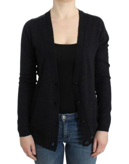 Costume National - Elegant Deep V-neck Lightweight Cardigan