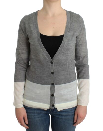 Costume National - Chic Gray Lightweight Cardigan