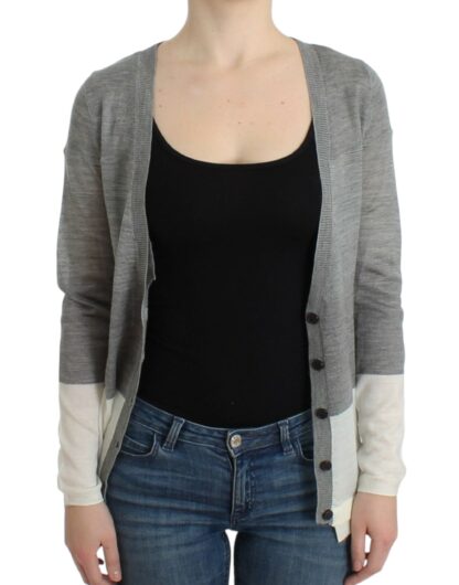 Costume National - Chic Gray Lightweight Cardigan