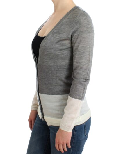 Costume National - Chic Gray Lightweight Cardigan