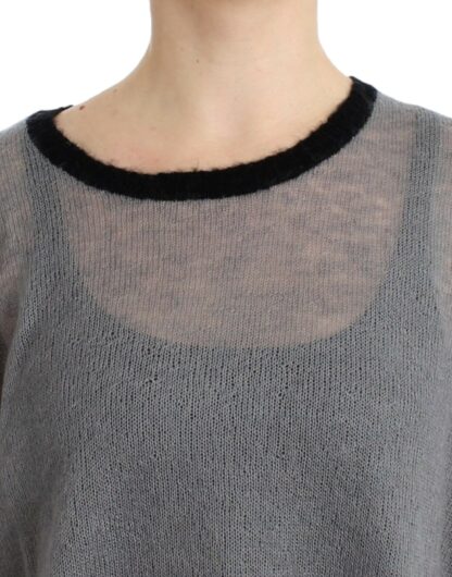 Costume National - Chic Asymmetric Embellished Knit Sweater