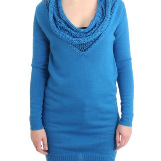 Costume National - Chic Striped V-Neck Wool Blend Sweater