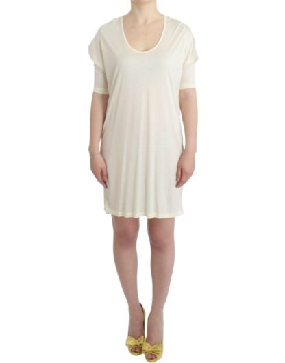 Costume National - Chic White Modal Above-Knee Dress