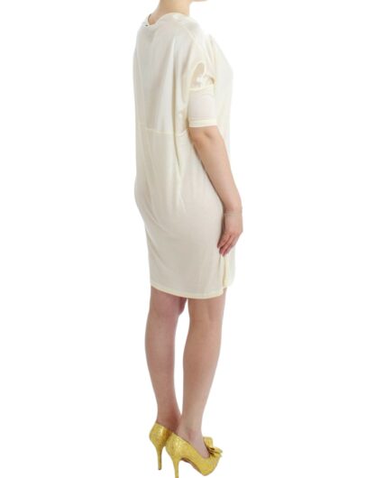 Costume National - Chic White Modal Above-Knee Dress