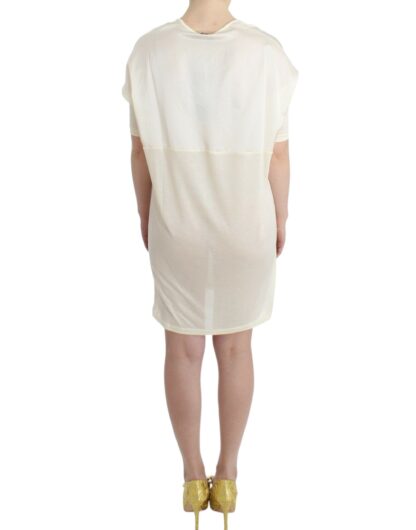 Costume National - Chic White Modal Above-Knee Dress