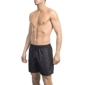 Bikkembergs - Light Blue Polyamide Men Swim Short