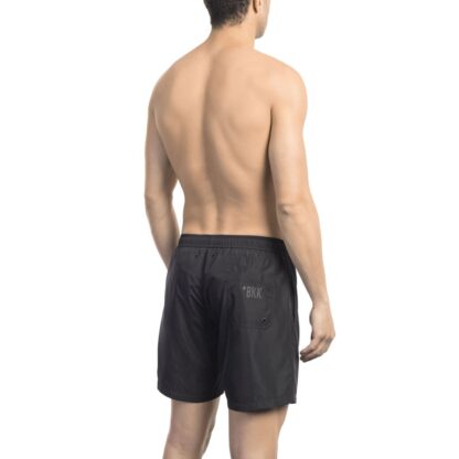 Bikkembergs - Black Polyester Men Swim Short