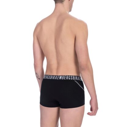 Bikkembergs - Black Cotton Men Trunk Pack