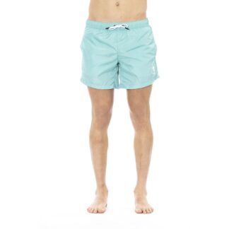 Bikkembergs - Blue Polyester Men Swim Short