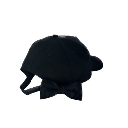 Dsquared² - Elegant Black Visor Cap with Silk Blend