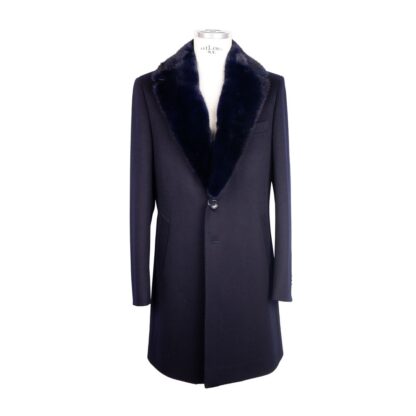 Made in Italy - Blue Wool Men Jacket