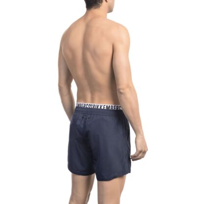 Bikkembergs - Blue Polyester Men Swim Short