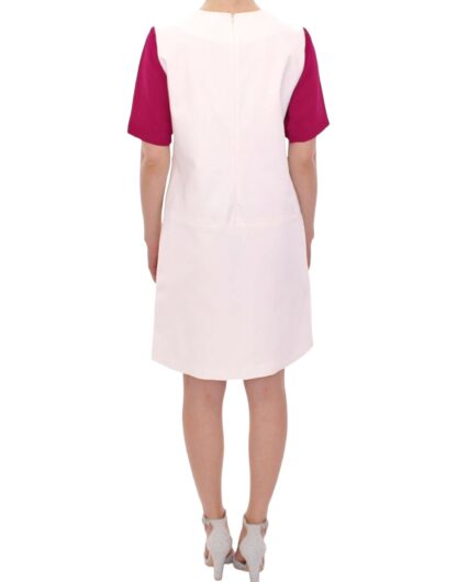 CO|TE - Chic White and Pink Shift Robot Dress