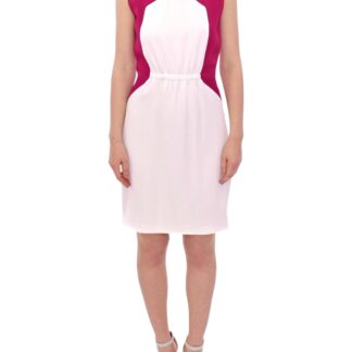 CO|TE - Chic White and Pink Shift Robot Dress