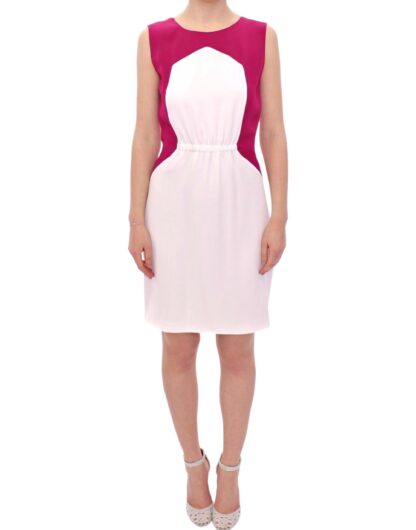 CO|TE - Chic Pink & White Shift Dress