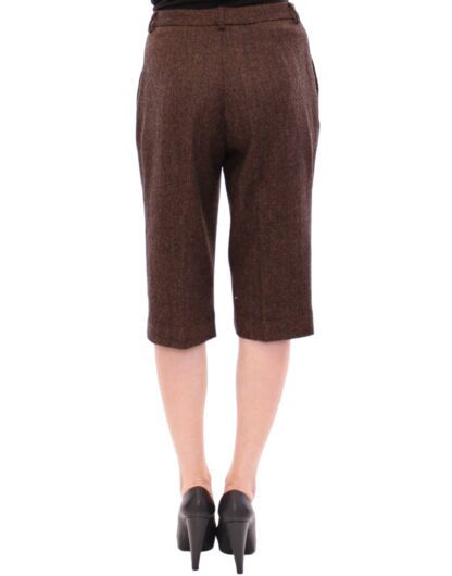 Dolce & Gabbana - Elegant Wool Blend Brown Shorts