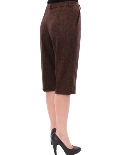 Dolce & Gabbana - Elegant Wool Blend Brown Shorts