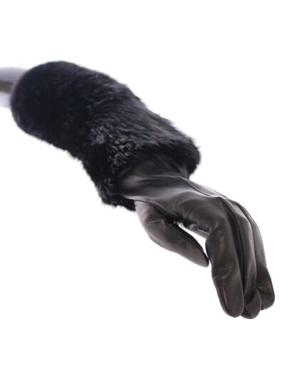 Dolce & Gabbana - Elegant Elbow Length Leather Gloves