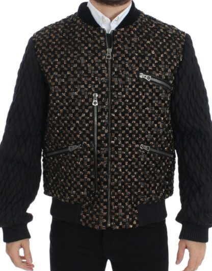 Dolce & Gabbana - Elegant Black Sequined Designer Jacket