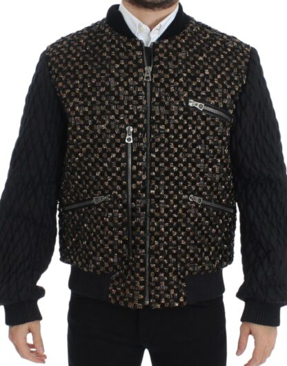 Dolce & Gabbana - Elegant Black Sequined Designer Jacket