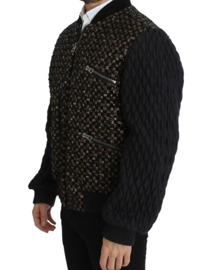 Dolce & Gabbana - Elegant Black Sequined Designer Jacket