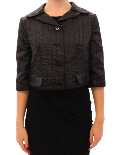 Dolce & Gabbana - Elegant Black Bolero Shrug Jacket