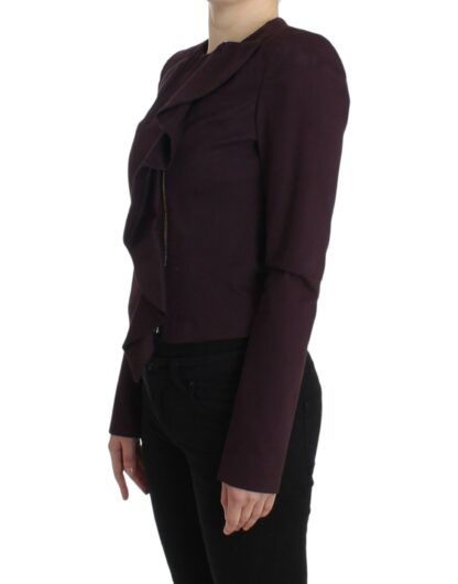 GF Ferre - Elegant Purple Cotton Blend Blazer