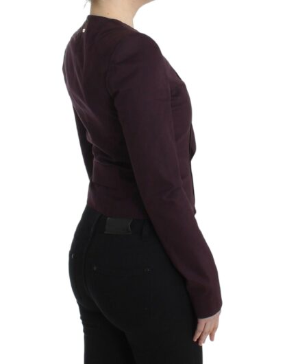 GF Ferre - Elegant Purple Cotton Blend Blazer