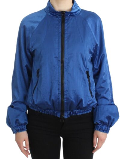 GF Ferre - Chic Blue Bomber Jacket for Elegant Outings