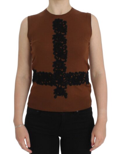 Dolce & Gabbana - Timeless Wool and Lace Sleeveless Vest