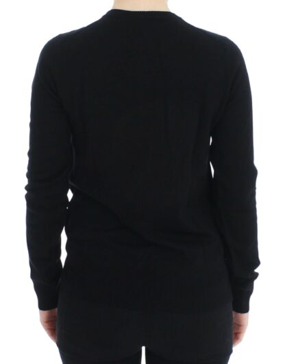 Dolce & Gabbana - Elegant Black Wool Cardigan Sweater