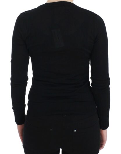 Dolce & Gabbana - Elegant Black Deep Crewneck Sweater