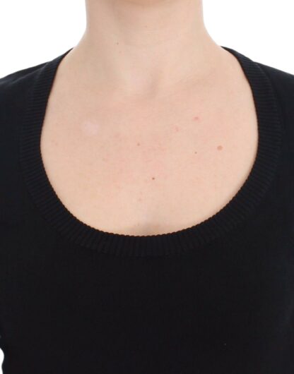 Dolce & Gabbana - Elegant Black Deep Crewneck Sweater