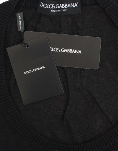 Dolce & Gabbana - Elegant Black Deep Crewneck Sweater